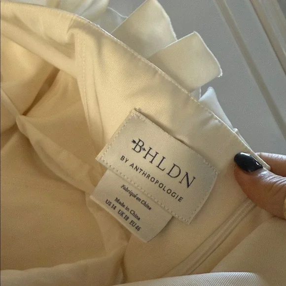 BHLDN Anthropologie Madison Dress Ivory Size 14 NWOT‎ - Picture 10 of 10